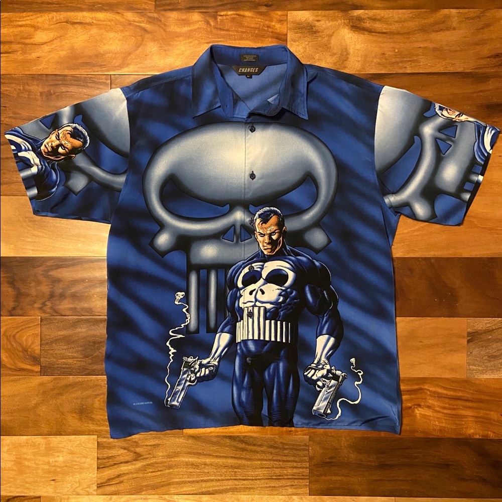 2000 VINTAGE MARVEL THE PUNISHER ALL OVER PRINT